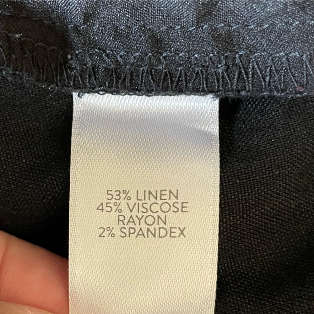 J Jill Linen Coastal Grandma Chic Casual Wide Leg High Rise Women’s Pants, Large - Picture 9 of 10